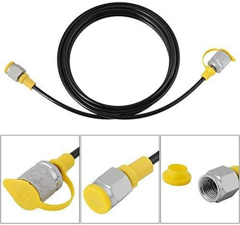 Hydraulic Pressure Test Hose 2.0m/6FT (M16*2-1/4 BSP) Testing Coupling Point Used in the Hydraulic System (1 PCS)...