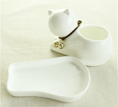 Cute Succulent Planter Animal Shaped Flower Pot Decor for Home Office Desk (Cat)...
