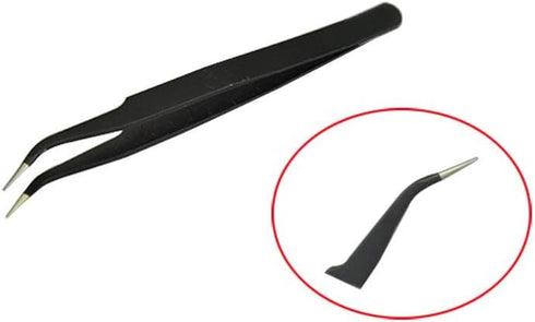 Backflow Cone Incense Tweezers, Incense Cone Clip, Tower Incense Clamp - Stainless Steel Curved Pointed Fine Tip Tweezers for Pick Up Backflow Con...
