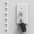Eutuxia Magnetic Key Holder for Wall - Get Your Car & Home Keys Easier and Faster. Heavy Duty Magnets, Wall Key Holder, No Drilling, 3M Key Hook. ...