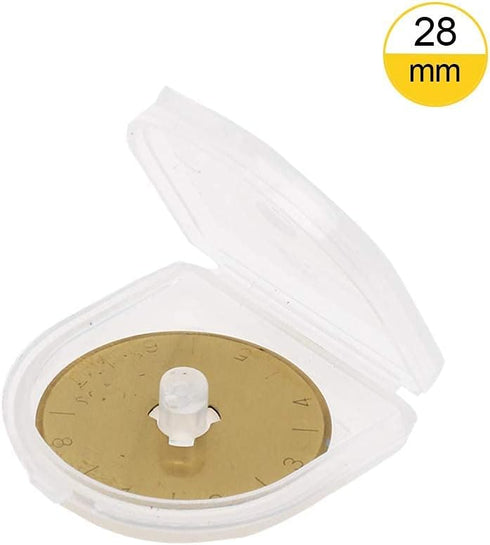 AUTOTOOLHOME Titanium Rotary Cutter Blades 28mm 10 Pack Replacement Quilting Scrapbooking Sewing Arts Crafts Farbric Paper Cutting Tool (28mm)...