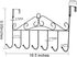 eywlwaar White Over The Door Hooks 7 Hanger Rack Metal Rack for Home Use Hats Coats Key Bag Clothes Scarfs Hooks...