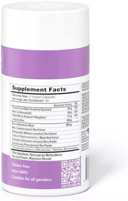 Health by Habit Libido Blend (60 Capsules) - Natural Aphrodisiac Blend with Maca, Ashwagandha, Vegan, Non-GMO, Sugar-Free (1 Pack)...