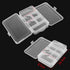 MUXSAM Double Sided Storage Organizer Container with Dividers, 1-Pack Jewelry Box Case 5.6x3.3in for Craft Beads Makeup Rings Earrings Necklace Fi...