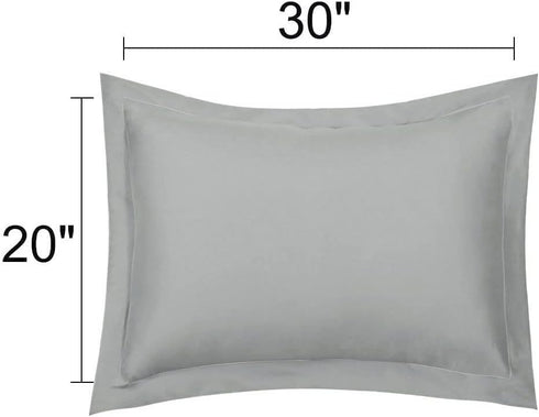 uxcell Pillow Shams 2 Pack Soft Brushed Microfiber Pillowcases Weave for 90 GSM Ployester, Wrinkle, Fade, Boudoir(12"x16") Grey...