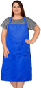 Unisex 1pk Plus Size Kitchen Cooking Aprons With Pockets, Ideal For Xl Xxl Or Waist W38+. Extra Large And Long....