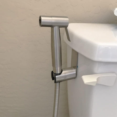 2 PCS Bidet Toilet Sprayer Head Stainless Steel Handheld Bidet Sprayer for Toilet Portable Pet Shower Toilet Water Sprayer Cloth Bathroom Diaper S...
