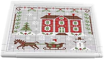 Square Rectangle Plastic Clip Frame for Embroidery Cross Stitch Quilting Needlepoint Tool(43.1 x 27.9cm)...