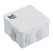 Co. 4" x 4" x 2.75" PVC Waterproof Plastic Junction Conduit Box with Pre Molded 3/4" & 1" Conduit Holes (4" x 4" x 2.75", 1 Pack)...