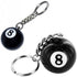 JJLFresheners Creative Number Eight Billiard Key Chain Pendant Car Key Ring Decoration Black Useful and Practical Accessories Gift...