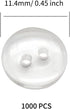 1000 Pieces Resin Buttons 2 Holes Sewing Flatback Button Round Craft Buttons for Sewing, Scrapbooking, DIY Project Sewing Buttons (11.4mm)...