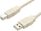 StarTech.com 6 ft Beige A to B USB 2.0 Cable - M/M - 6ft Type a to b USB Cable - 6ft a to b USB 2.0 Cable - 6ft a to b USB Cable (USBFAB_6)...