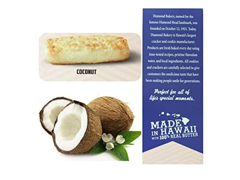 Diamond Bakery Coconut Hawaiian Shortbread Cookies, 4.4 ounce...