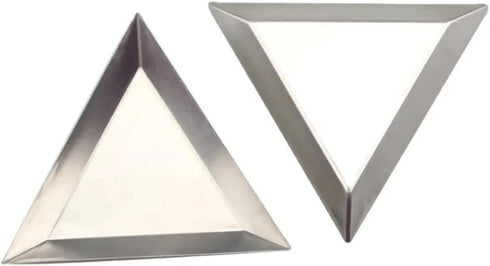 6Pcs Aluminum Triangle Bead Sorting Trays Loose Beads Sequin Gems Rhinestones Diamond DIY Jewelry Storage Trays Plate Tool for DIY Art Craft and J...