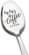 Pop Pop's Coffee Spoon Engraved Stainless Steel Funny, Papa Gifts, Best Teaspoon Coffee Spoon Gifts for Grandpa Dad Birthday Fathers Day Christmas...