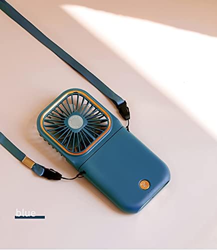 New 2021 Upgrade Handheld Fan Small Personal Fan with 3 Speeds Neck Rechargeable Portable Fan Powerful Mini USB Outdoor Fan Quiet Small Desk Fan F...