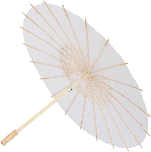 White Papier Umbrella Parasol, Classical Craft Umbrella Handmade Parasol, DIY White Umbrella, Free to draw on the Umbrella...