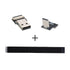 xiwai 2.0M Up Down Angled USB 2.0 Type-A Male to USB-C Type-C Male Data Flat Slim FPC Cable for FPV & Disk & Phone...