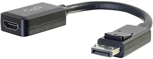 C2G Legrand DisplayPort to HDMI, Male to Female Displayport Cable, Black DisplayPort Cable, 8 Inch Digital Display Cable, 1 Count, C2G 54322...