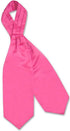Vesuvio Napoli ASCOT Solid HOT PINK FUCHSIA Color Cravat Men's Neck Tie...