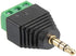 5 Pieces 3.5mm (1/8inches) Stereo Audio Male to AV 3-Screw Terminal Female Phoenix Adapter Connector...