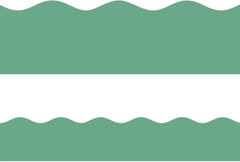 Eucalyptus Green Bulletin Board Border Scalloped Border Trim for Classroom 52ft One Roll...