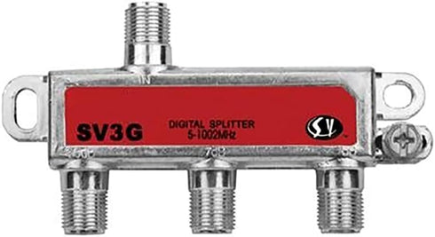 3 Way Unbalanced HD Digital 1GHz High Performance Coax Cable Splitter - SV3G...