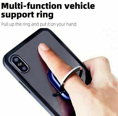3 in 1 Finger Ring Holder Stand Car Air Vent Mount Metal Plate Rotating Magnetic Grip Portable Ring Holder Finger Kickstand Car Mount Compatible w...