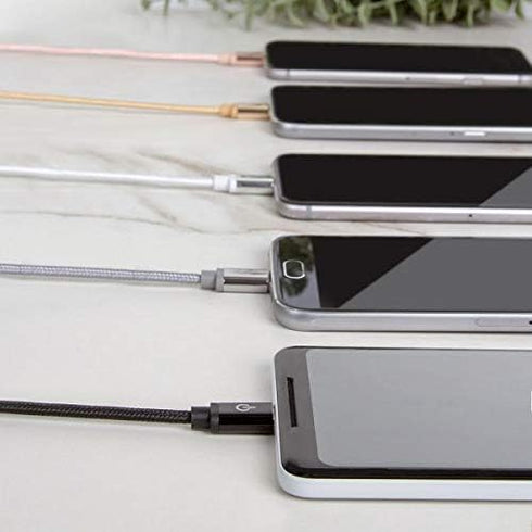 Limitless Innovations CableLinx Elite MFi Charge & Sync Braided Cable for ChargeHub - Compatible with iPhone Xs/XS Max/XR/X, 8/8 Plus, 7/7 Plus, i...