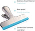 HOUSE AGAIN 12 Pack 3 Sizes Stainless Steel Chip Bag Clips Covered with Silicone - NO More Sharp Edges - Air Tight Seal Bag Clips, 5 Inches, 3 Inc...
