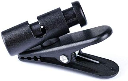 Headset Wire Clip for Earphone Wire, Fixed Cable on The Clothes, 2 Pcs Black Clips for Most Headset Wire...