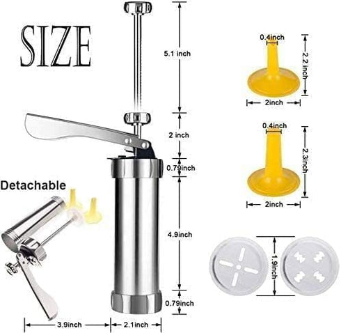 YOOUSOO Cookie Press Maker Kit, Spritz Cookie Maker Machine For Baking, For DIY Biscuit Maker and Decoration with 20 Cookie Discs and 4 Piping Tip...