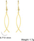 Earrings For Women Jesus Fish Faith Symbol Earrings Stainless Steel Chic Arc Fish Hook Earrings Christian Jewelry...