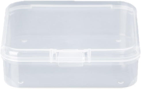 Square clear Jewelry Storage Boxes Beads Crafts Case Containers Reusable Plastic Comfortable and Environmentally Professional Design Craft and Sew...