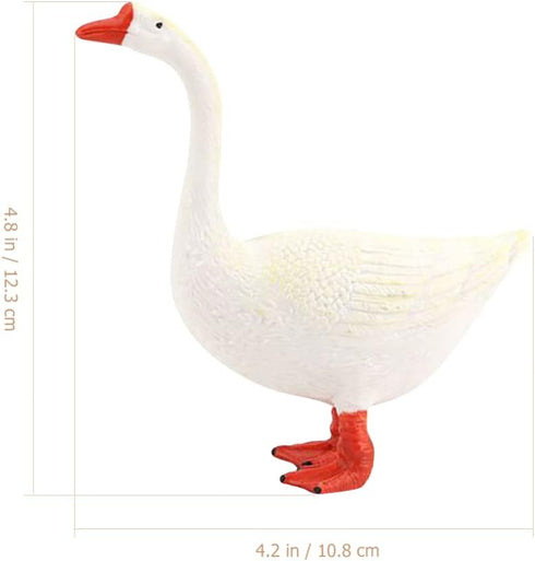 Goose Statue Farm Animal Sculpture: Garden Goose Statue Yard Farm Animal Figurine Country Easter Patio Home Decoration for Indoor Outdoor Desktop(...