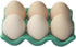 Ceramic Egg Holder Egg Tray Porcelain Fresh Egg Holder for Fridge Countertop Kitchen Storage Half Dozen 6 Cups...