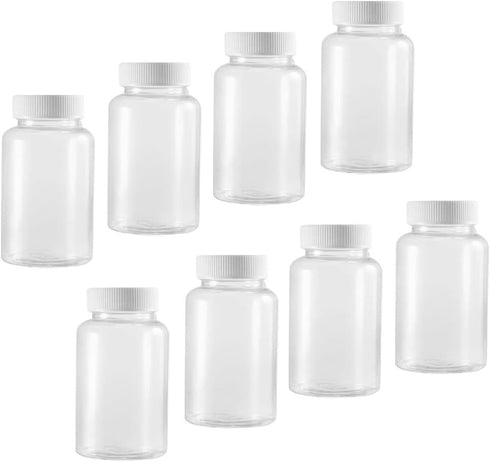 uxcell Plastic Lab Chemical Reagent Bottle 200ml/6.8oz Wide Mouth Sample Sealing Liquid Storage Container 10pcs...