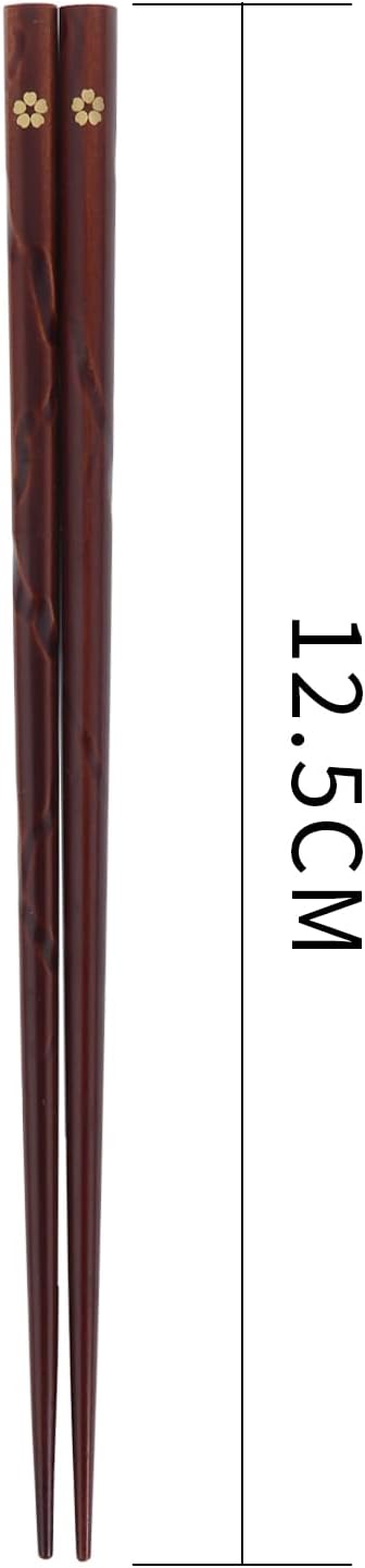 Japanese Natural Wood Chopstick Set Reusable Classic Style Chopsticks Non-slip Design Chop Sticks 5 Pairs Gift Set...