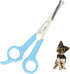 Chibuy Professional Pet Grooming Scissors with Round Tip Stainless Steel Dog Eye Cutter for Dogs and Cats, Professional Grooming Tool, Blue, Size ...