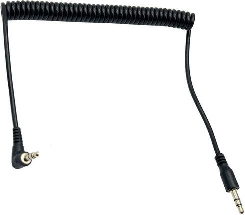 Seadream 2Pack 3-Pole Coiled 3.5mm Male to 3.5mm Male Stereo Audio Cable Headset Extension Cable for Beats Dr. Dre Studio iPhone Samsung...