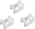 60 Set White Cable Zip Tie Mounts Kit,Wire Cable Clips Organizer Holders Clamps?Cable Zip Tie Saddle Type Mounts Base with 8" Cable Ties and Tappi...