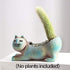 123Arts Ceramic Cat Shape Planter Succulent Pot Retro Flower Pot Cat Ornament...