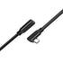 90 Degree Right Angle Type C Extension Cable,6.6FT, USB 3.1(10gbps) USB C Male to Female Extension PD100W Charging For 2021 MacBook Pro/iPad Mini,...