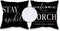 Outdoor Pillow Covers Waterproof 18x18 Set of 2 Black and White Decorative Welcome to Our Porch Stay Awhile Cushion Cases for Patio Furniture Sofa...