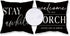 Outdoor Pillow Covers Waterproof 18x18 Set of 2 Black and White Decorative Welcome to Our Porch Stay Awhile Cushion Cases for Patio Furniture Sofa...
