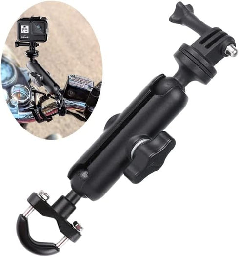 360° Rotating Sports Camera Bracket,Motorcycle Mount for Go Pro Hero10/9/8/max/7/6/5/4 Action Camera Moto Bike Handlebar Mount,U-Shaped Handlebar ...