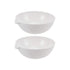 uxcell Evaporating Dish Basin High-Temperature Resist Porcelain 60ml Round Form with Spout 2pcs for Lab Supply Heating Liquid Scientific Teaching ...