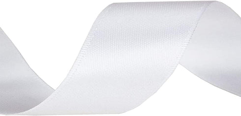 LIUYAXI White Double Face Satin Ribbon 2" X 50 Yards, Ribbons Perfect for Crafts, Gift Wrapping, Bow Making and More...