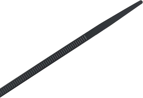 HS Plastic Ties with Screw Holes (100 Pack) 7.5 Inch Mount Head Electrical Zip Ties 50 LBS,UV Black...
