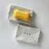 Natural Smooth Real Marble Soap Dish/Facial Sponge Holder/Bathroom Makeup Sponge Tray with Draining Hole (White Carrara)...